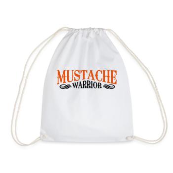 mustache warrior - Sac de sport léger - blanc - Devant