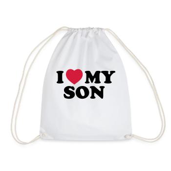 I love my son - Turnbeutel - Weiß - Vorne