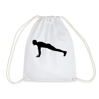 Bodybuilding Pompes Fitness Fitness Fitness Gym - Sac de sport léger - blanc - Devant