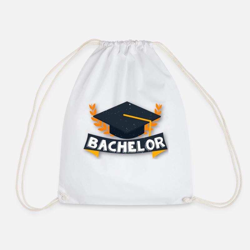 Bachelor - Drawstring Bag - white
