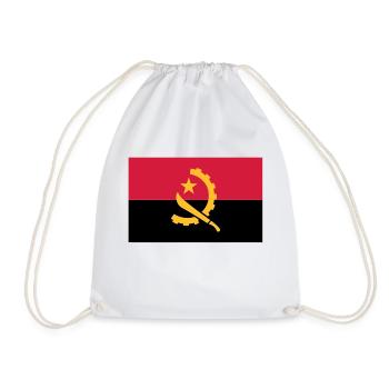 Angola Flagge - Turnbeutel - Weiß - Vorne
