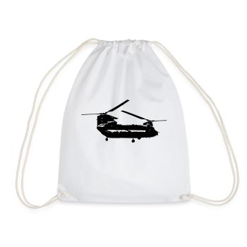 helicoptere_chinook - Sac de sport léger - blanc - Devant
