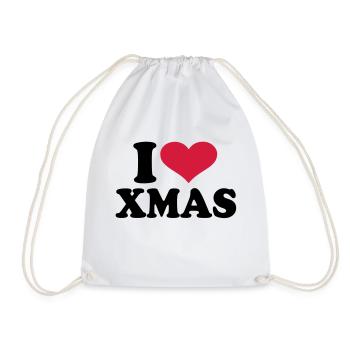 I love xmas christmas - Sac de sport léger - blanc - Devant