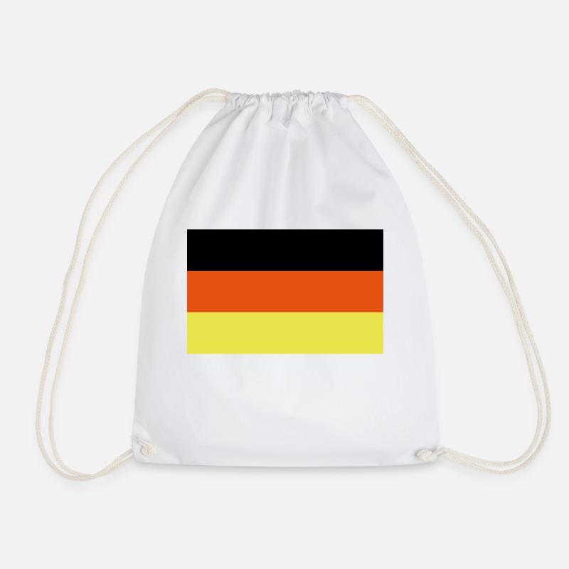Deutsche Flagge - Turnbeutel - Weiß