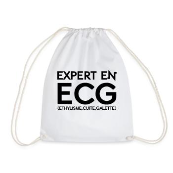 Expert en ECG - Sac de sport léger - blanc - Devant