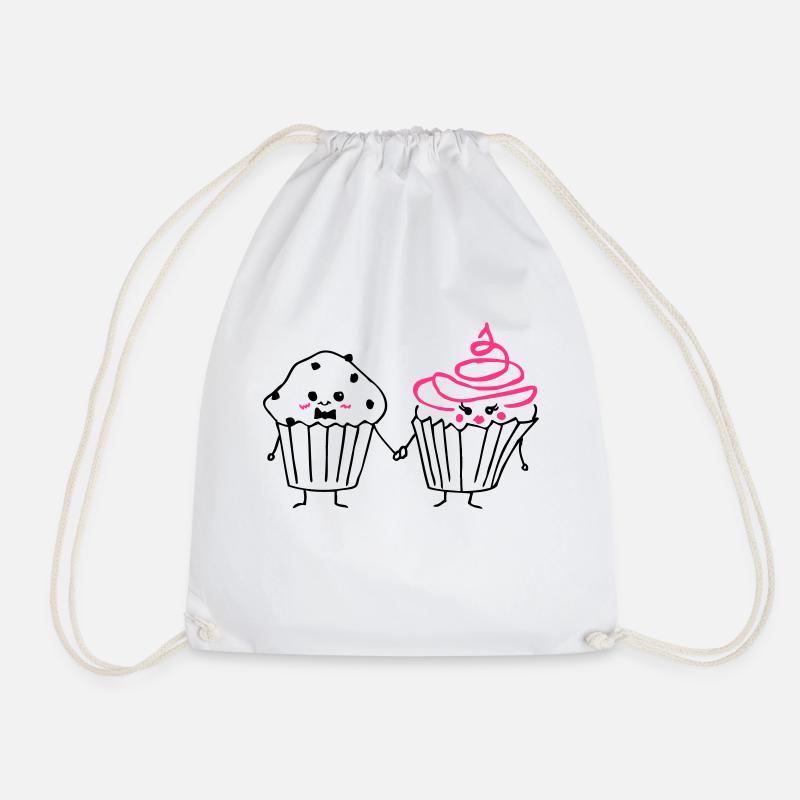 gâteau aime muffin 01 - Sac de sport léger - blanc