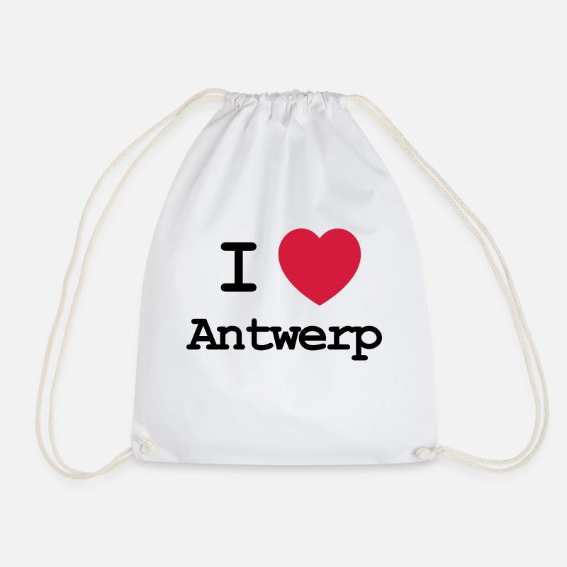 Ich liebe Antwerpen - Turnbeutel - Weiß