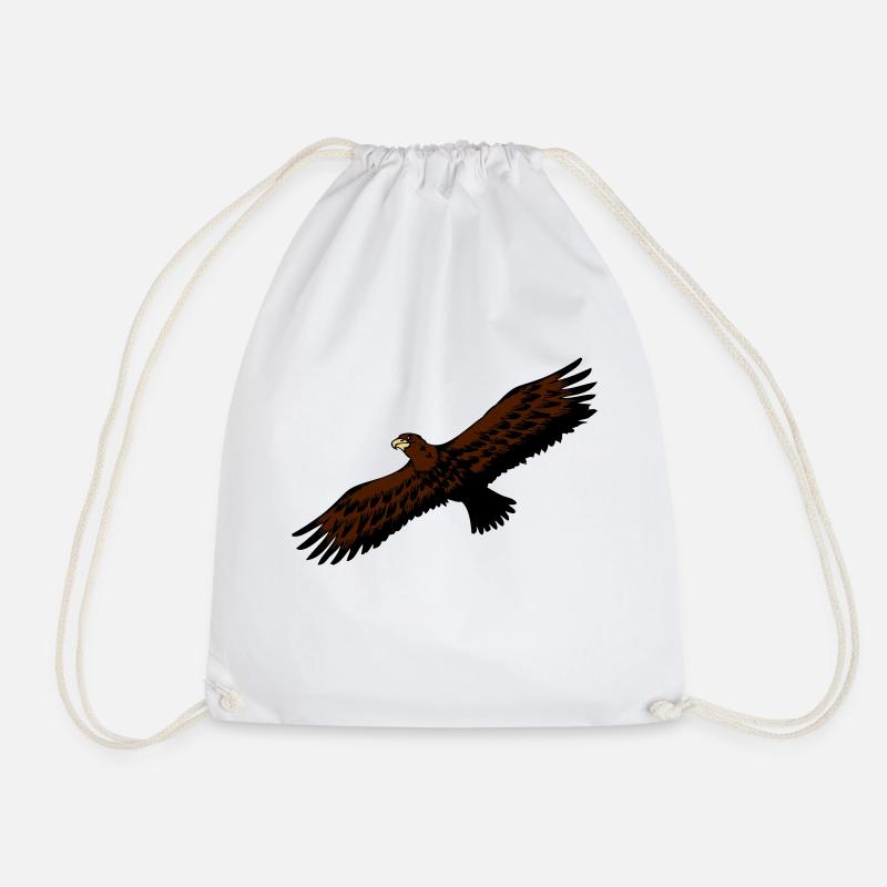 Oiseau Aigle anmut oiseaux de proie - Sac de sport léger - blanc