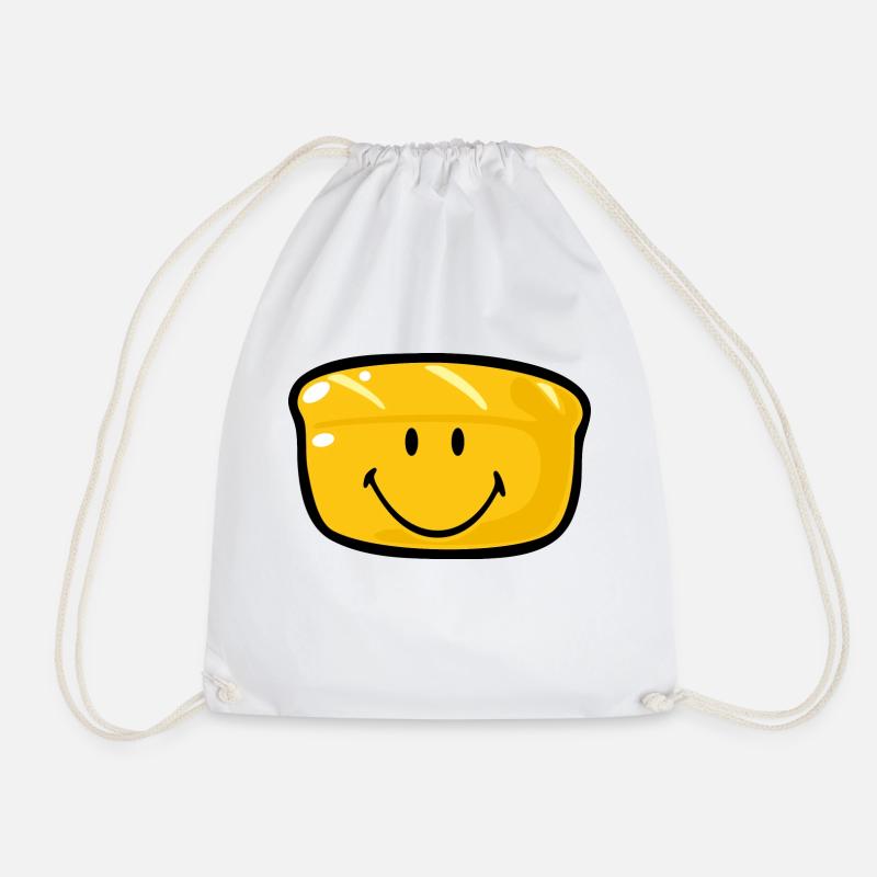 Smiley Bread - Turnbeutel - Weiß