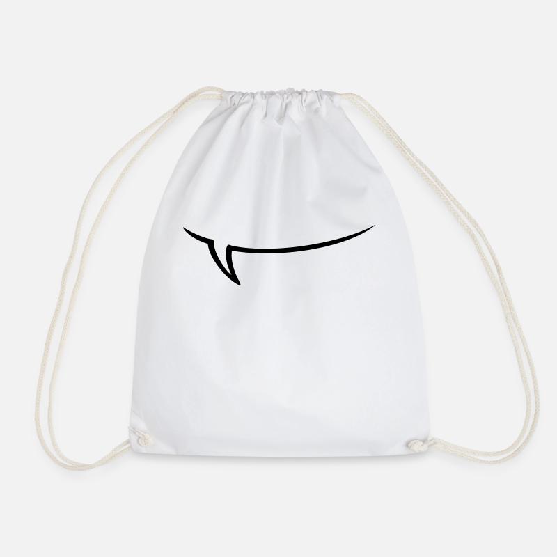 Speech Bubble Monologue / Speech Bubble (b 1c) - Drawstring Bag - white