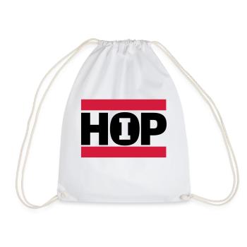 hiphop - Drawstring Bag - white - Front