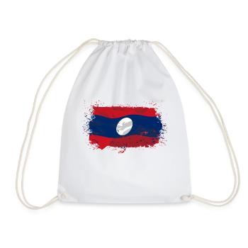 Laos Flag - Turnbeutel - Weiß - Vorne