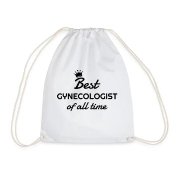 Gynecologist Gynécologue Gynäkologe Médecine - Drawstring Bag - white - Front