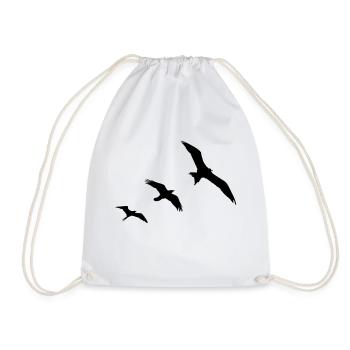 Birds - oiseaux - Sac de sport léger - blanc - Devant