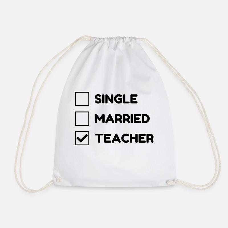 Lehrer / Professor / Schule / Lehrerin / Kind - Turnbeutel - Weiß