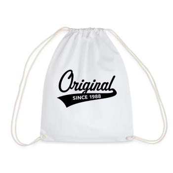 Original Since 1988 (Geburtsjahr, Geburtstag / B) - Turnbeutel - Weiß - Vorne