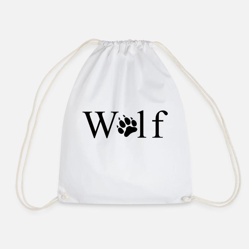 Wolf Pfote - Turnbeutel - Weiß