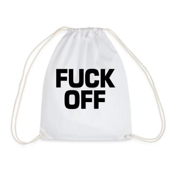 Fuck Off - Turnbeutel - Weiß - Vorne
