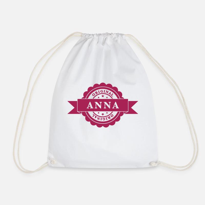 Anna - Drawstring Bag - white