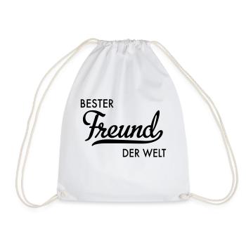Bester Freund der Welt - Turnbeutel - Weiß - Vorne