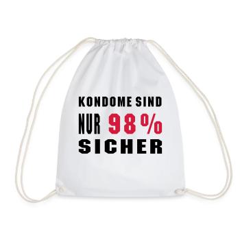 Baby Geburstag Geschenk Sprüche Geschenkidee - Turnbeutel - Weiß - Vorne