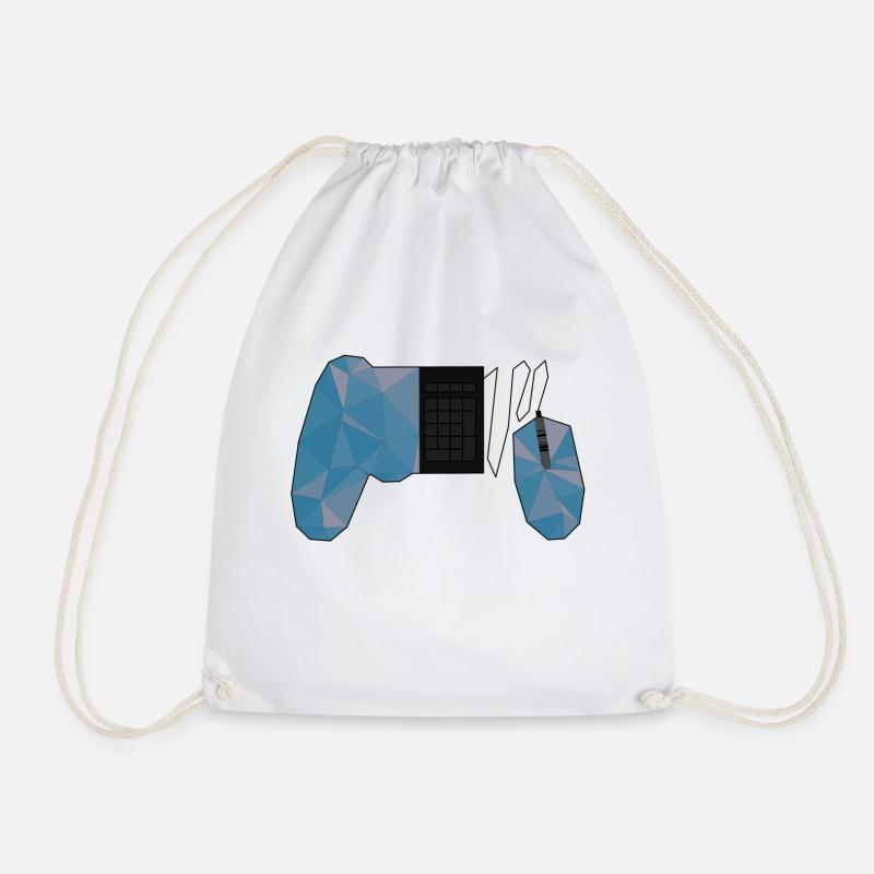 Gaming controller - Drawstring Bag - white