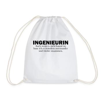 engineer - Drawstring Bag - white - Front