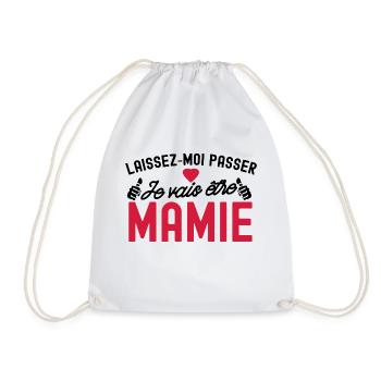 je vais être mamie - Sac de sport léger - blanc - Devant