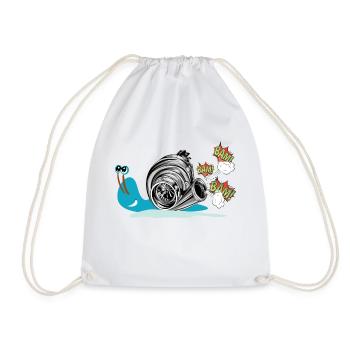Turbo turbo screw tuner tuning - Drawstring Bag - white - Front