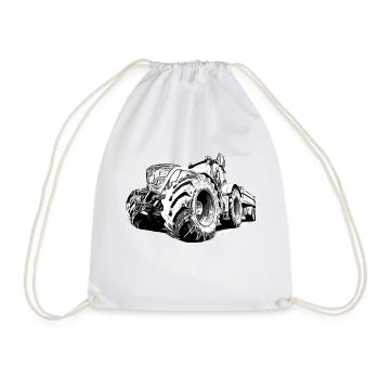 Tracteur - Sac de sport léger - blanc - Devant