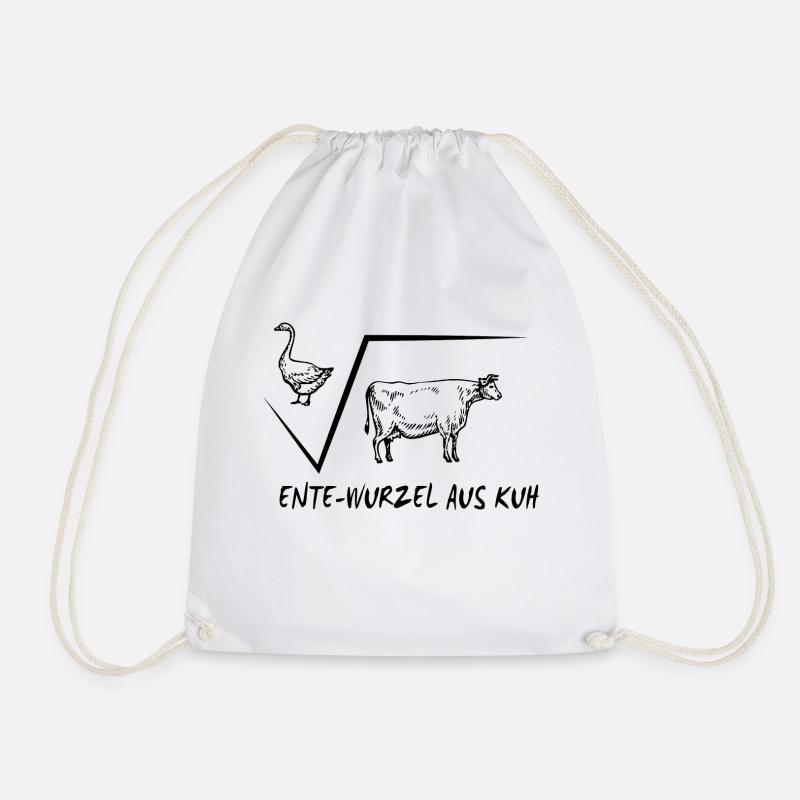 Ente wurzel Geschenk Lehrerin Schule Professor - Turnbeutel - Weiß