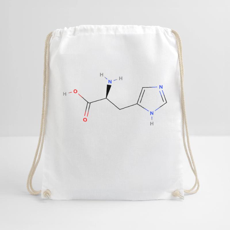 Molécule d’histidine - Formule structurale colorée Sac de sport léger