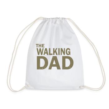 Cool Father Shirt THE WALKING DAD - Drawstring Bag - white - Front