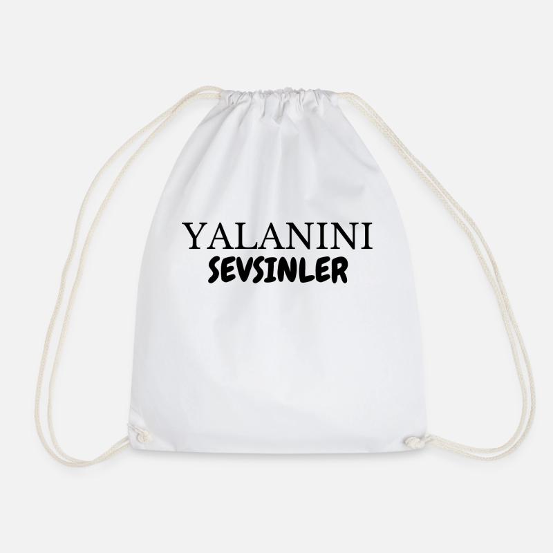 Türkce Türkisch Hediyelik Geschenkidee - Turnbeutel - Weiß