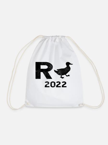 Rente 2022 Ente - Turnbeutel - Weiß
