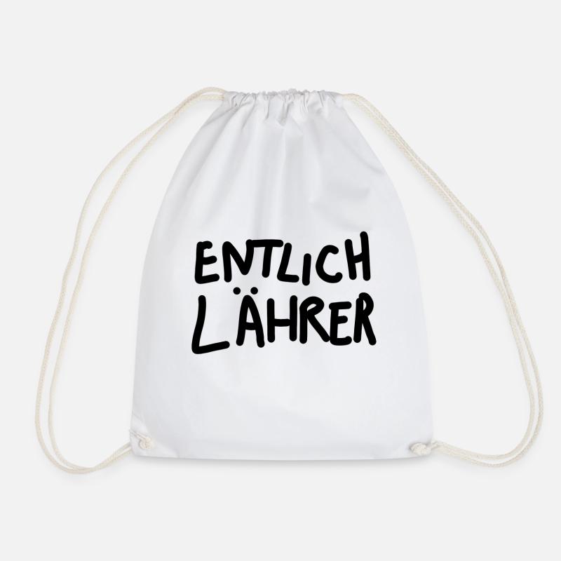 Endlich Lehrer Entlich Lährer - Turnbeutel - Weiß