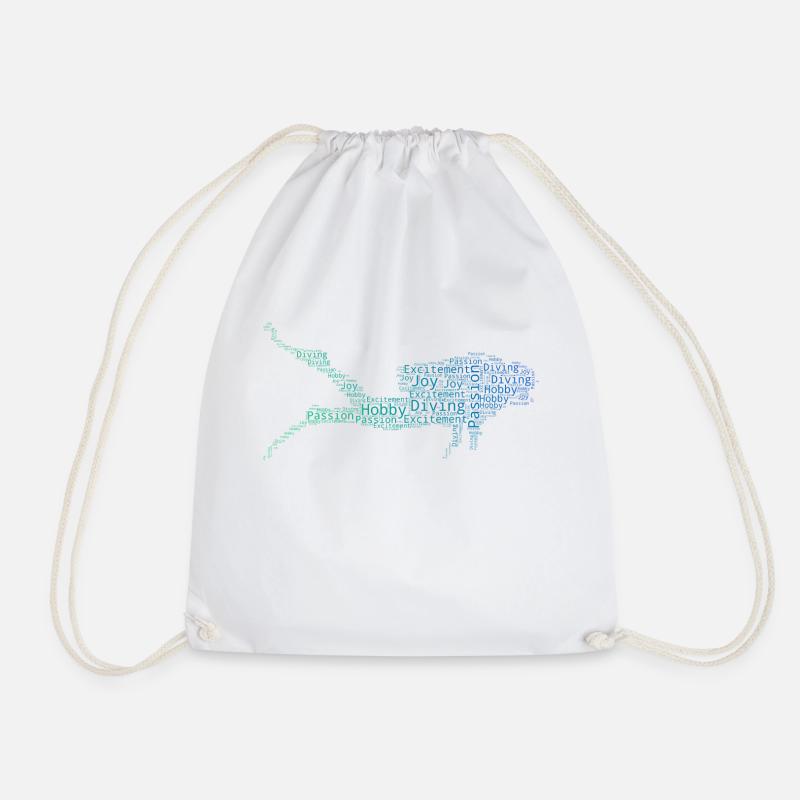 Scuba Divers Scuba Diving Diving - Drawstring Bag - white