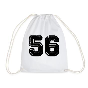 56 - Drawstring Bag - white - Front