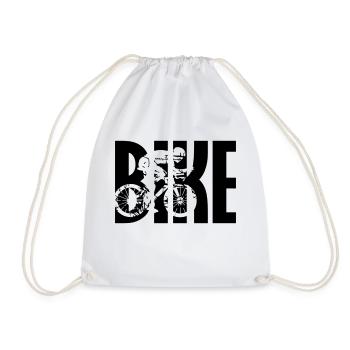 Bike Triathlon Fahrrad - Drawstring Bag - white - Front