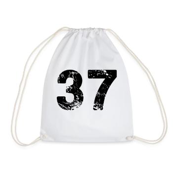 37 - Drawstring Bag - white - Front