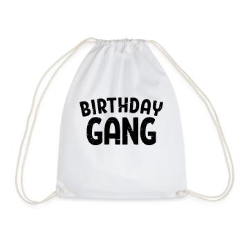 Geburtstag Gang Matching Gruppe Geburtstagsfeier Geschenk - Turnbeutel - Weiß - Vorne