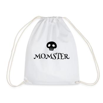 Momster Halloween Mama Geschenkidee - Turnbeutel - Weiß - Vorne