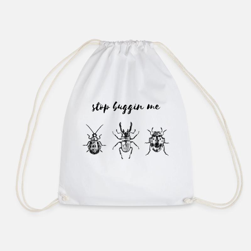 Stop buggin me - Turnbeutel - Weiß