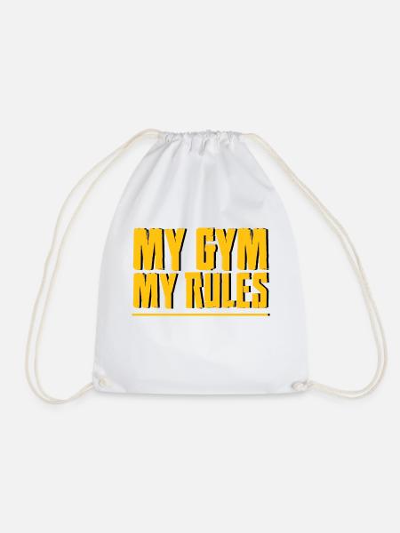 My Gym, My Rules 7 - Turnbeutel - Weiß
