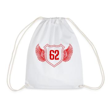 62 Nombre d’armoiries - Sac de sport léger - blanc - Devant