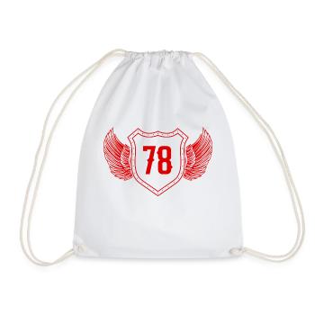 78 Nombre d’armoiries - Sac de sport léger - blanc - Devant