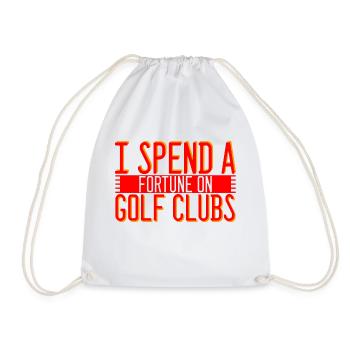 Je dépense une fortune en clubs de golf 2 - Sac de sport léger - blanc - Devant