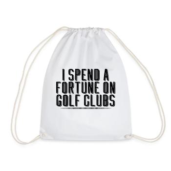 Je dépense une fortune en clubs de golf 3 - Sac de sport léger - blanc - Devant