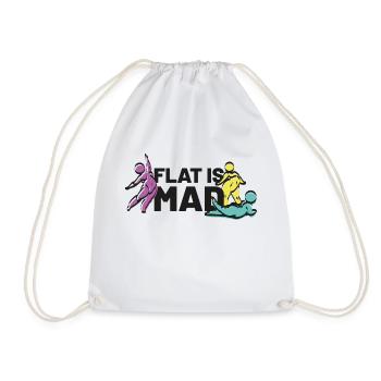 flat is mad - Drawstring Bag - white - Front