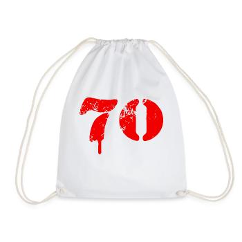 70 number symbol - Drawstring Bag - white - Front